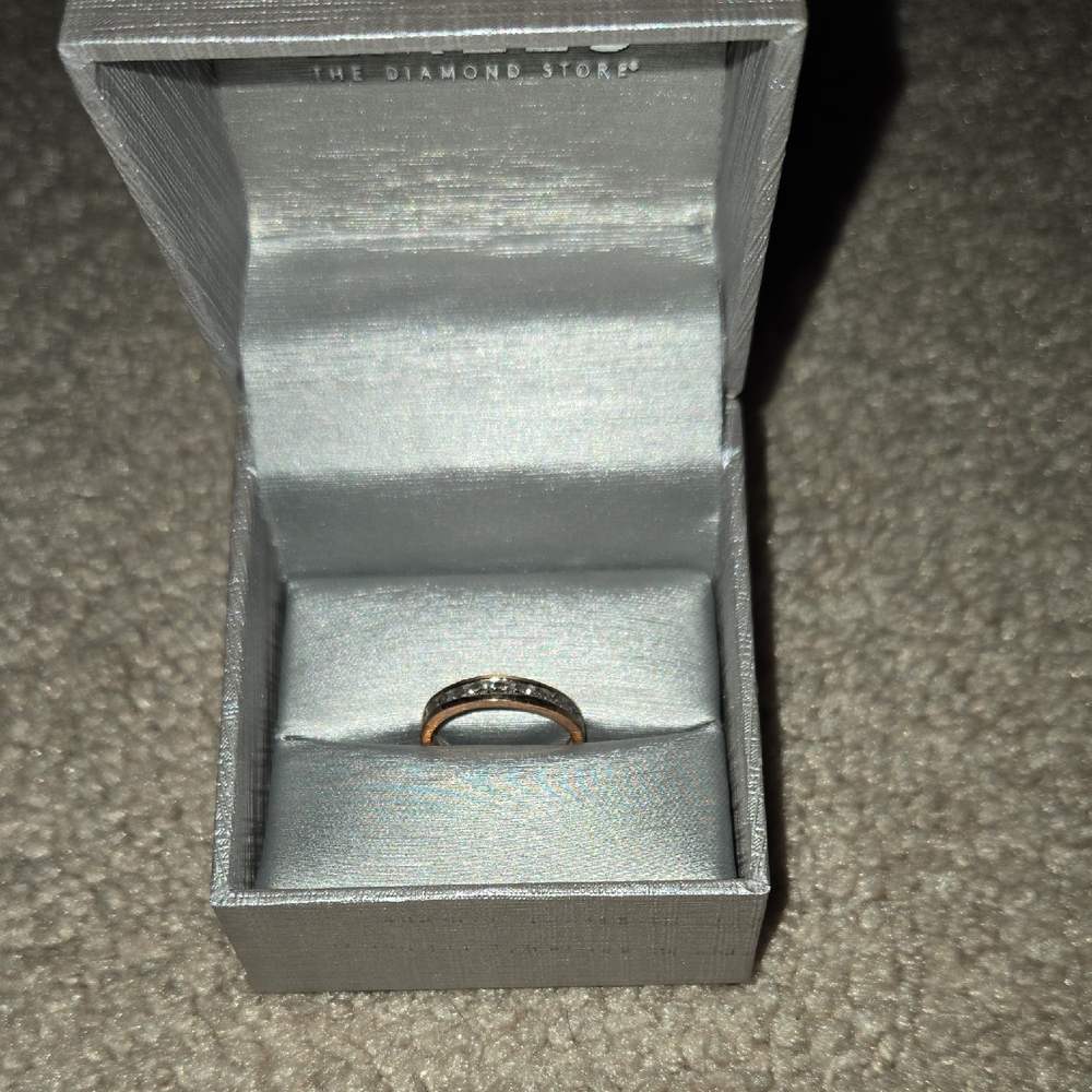 Zales Rose Gold Diamond Anniversay Ring - Picture 3 of 6